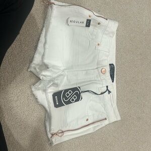 New with tags… White with copper zipper trim